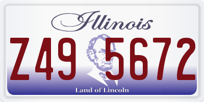 IL license plate Z495672