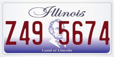 IL license plate Z495674