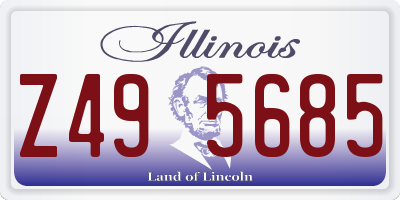 IL license plate Z495685