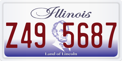 IL license plate Z495687