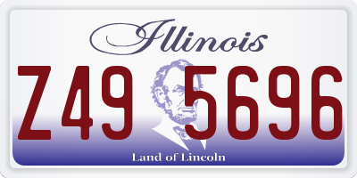 IL license plate Z495696