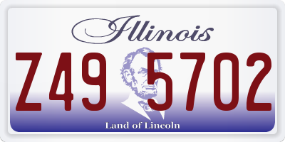 IL license plate Z495702