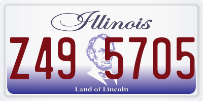 IL license plate Z495705
