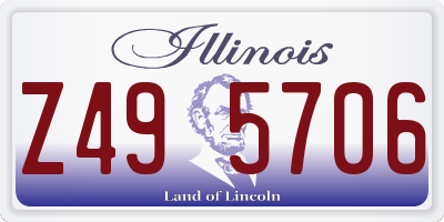 IL license plate Z495706