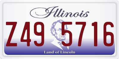 IL license plate Z495716