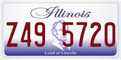 IL license plate Z495720