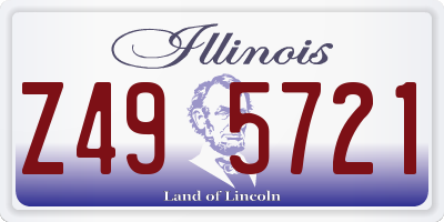 IL license plate Z495721