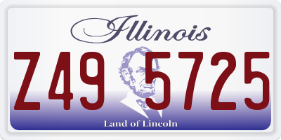 IL license plate Z495725
