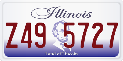 IL license plate Z495727