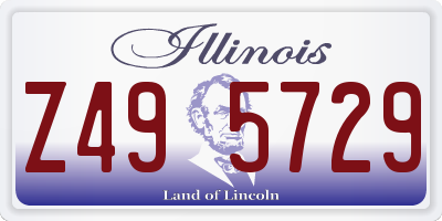 IL license plate Z495729