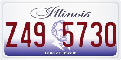 IL license plate Z495730