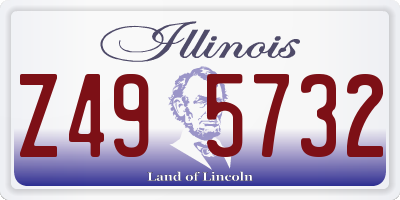 IL license plate Z495732