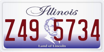 IL license plate Z495734
