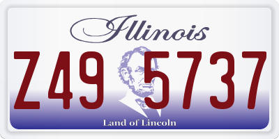 IL license plate Z495737