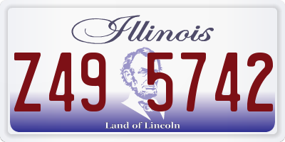 IL license plate Z495742