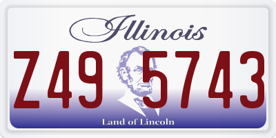 IL license plate Z495743