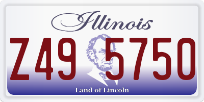 IL license plate Z495750