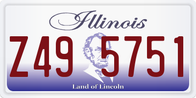 IL license plate Z495751