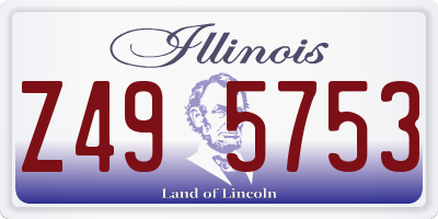 IL license plate Z495753