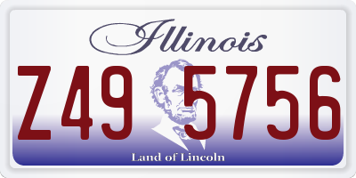 IL license plate Z495756