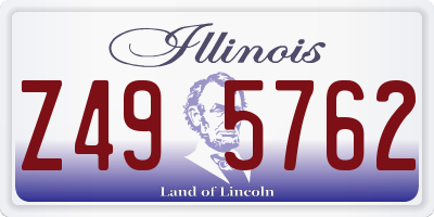 IL license plate Z495762