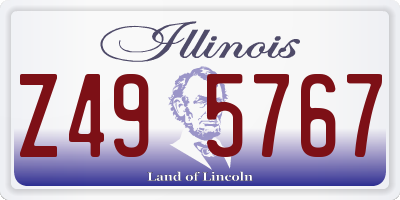 IL license plate Z495767