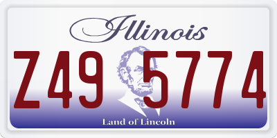 IL license plate Z495774