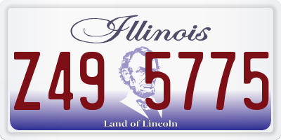 IL license plate Z495775