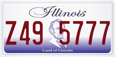 IL license plate Z495777