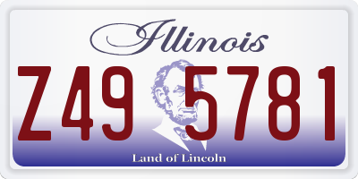 IL license plate Z495781