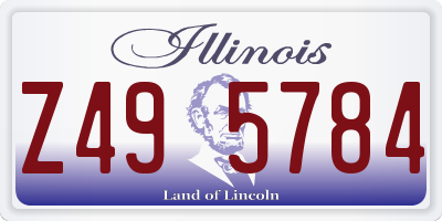 IL license plate Z495784