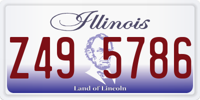 IL license plate Z495786