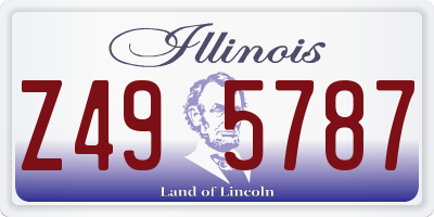 IL license plate Z495787