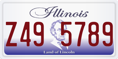 IL license plate Z495789