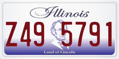 IL license plate Z495791