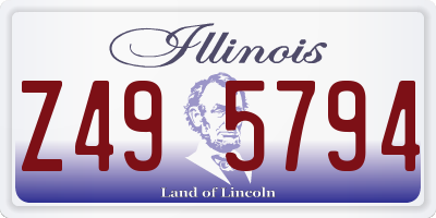 IL license plate Z495794