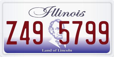 IL license plate Z495799