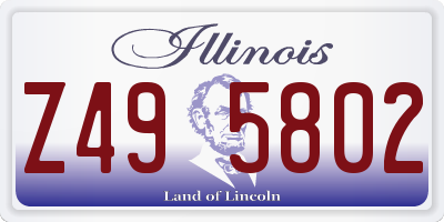 IL license plate Z495802