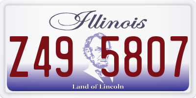 IL license plate Z495807