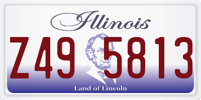 IL license plate Z495813
