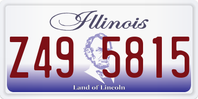 IL license plate Z495815
