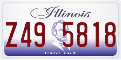 IL license plate Z495818