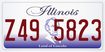 IL license plate Z495823