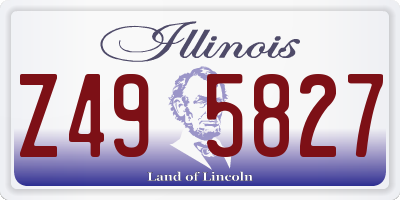 IL license plate Z495827