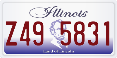 IL license plate Z495831