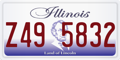 IL license plate Z495832