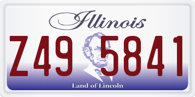 IL license plate Z495841