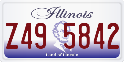 IL license plate Z495842