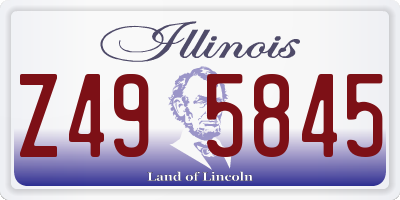 IL license plate Z495845