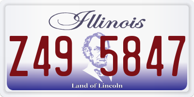 IL license plate Z495847